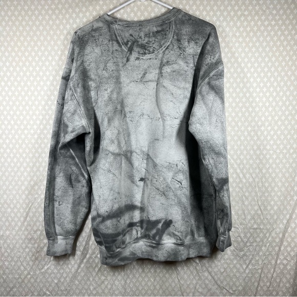 Comfort Colors Grey Acid Wash Def Leppard Graphic Print Sweatshirt - Picture 5 of 5